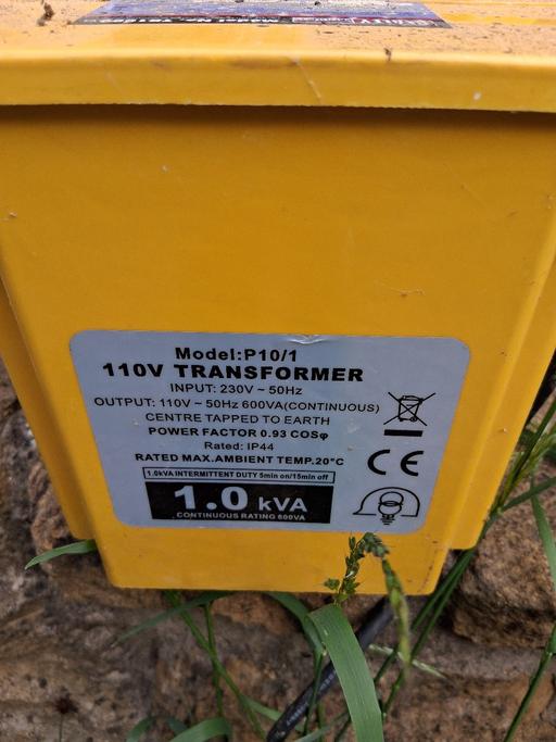  — Sealey  110V 1.0kVA transformer