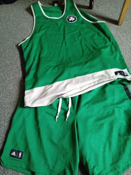  — XXL Adidas Boston Celtics vest and shorts