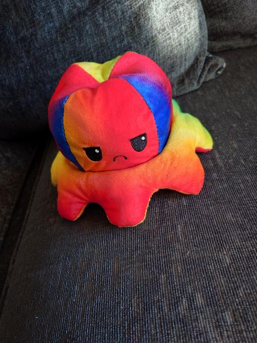  — Reversible octopus soft toy