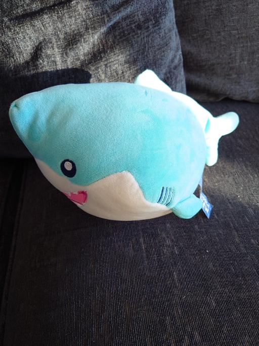  — Blue shark soft toy