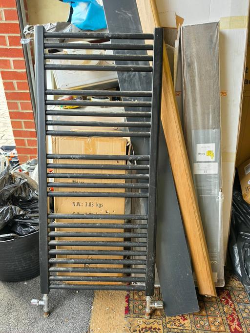 — Black towel rail radiator