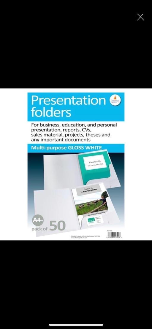 — A4 Gloss Presentation Folders