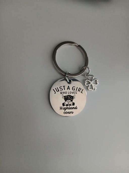  — Highland Cow Keyring New