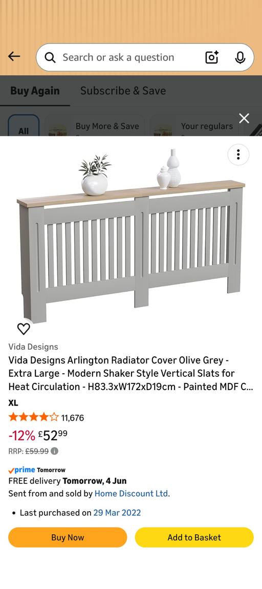  — radiator cover