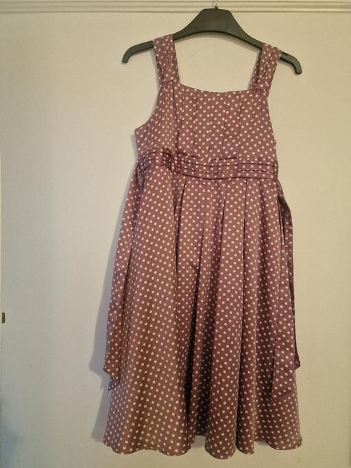  — Monsoon  lilac/dark pink polkadot child's dre
