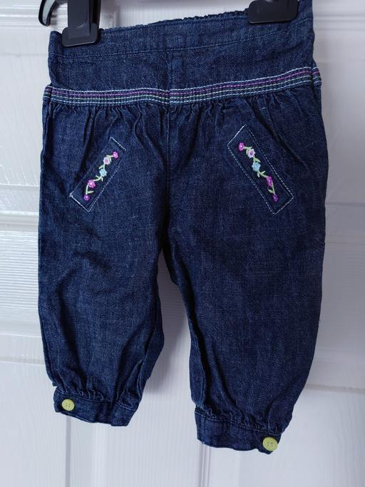  — Baby girls navy jeans size 3-6 months