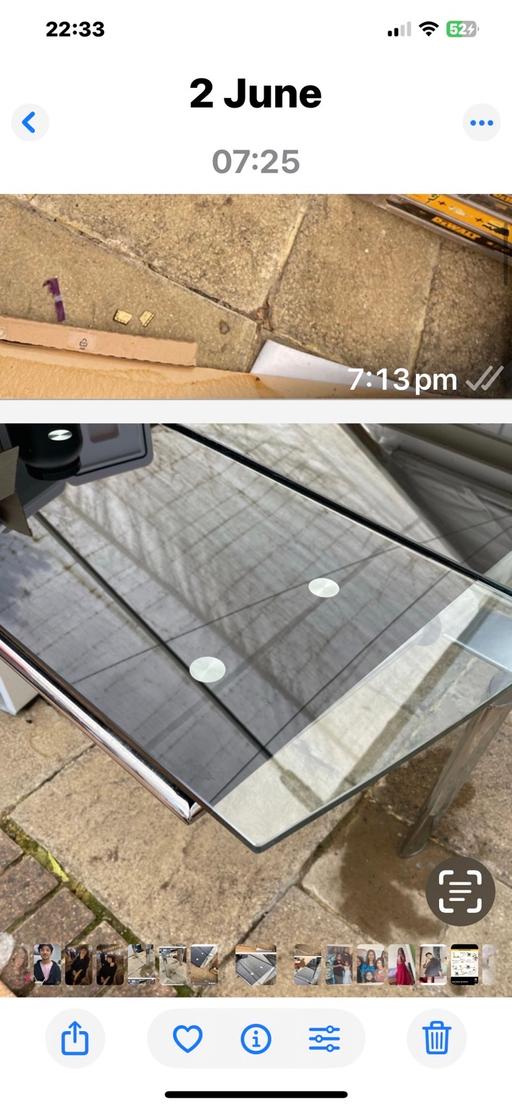  — Just extended Glass dining table not chairs