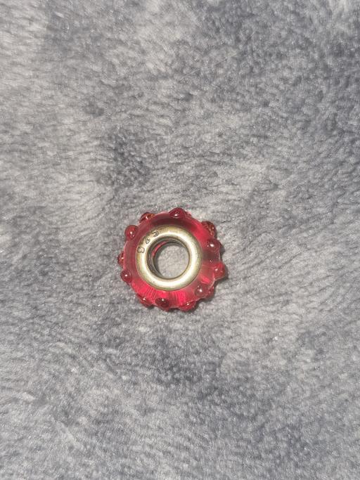  — Hallmarked Silver and Murano Glass Charm