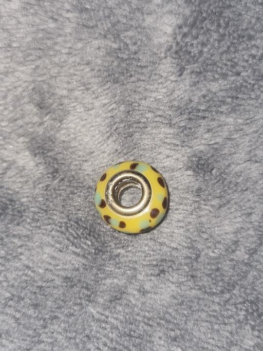  — Hallmarked Silver and Murano Glass Charm
