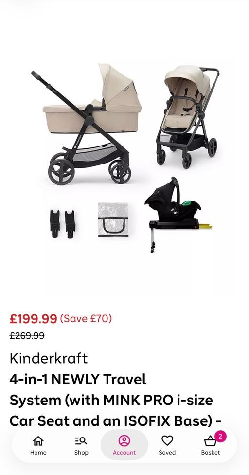  — Kinderkraft 4-in-1 with iso fix base.