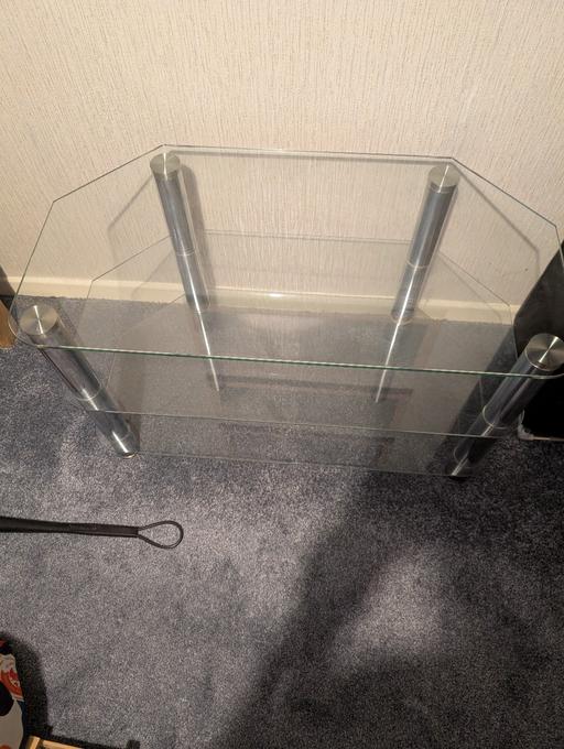  — Glass tv stand