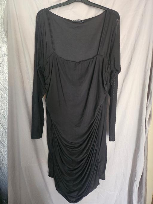  — PLT mesh midi dress