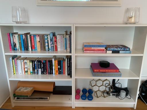  — White IKEA BILLY Bookcases (single or pair)