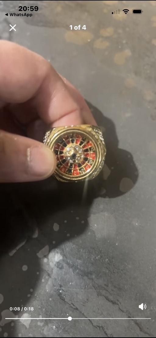  — Roulette ring size 10