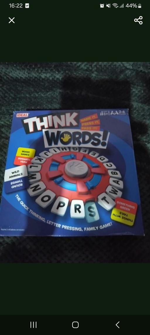  — think words game