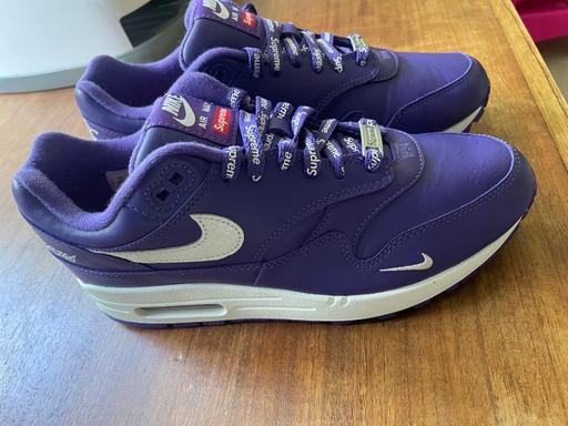  — Nike Air Max 1 x Supreme Purple World Famous