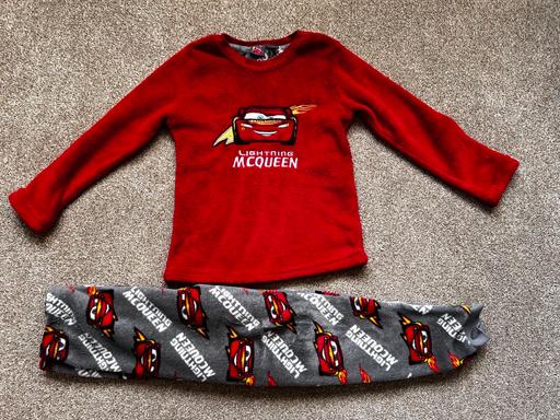  — Boys Lightning McQueen fleece pyjamas 6-7yrs