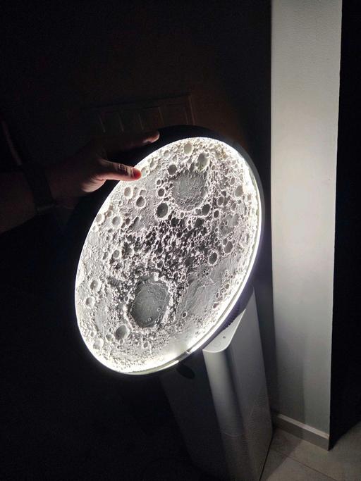  — Textured Lunar Wall Lamp | Illuminated Moon A