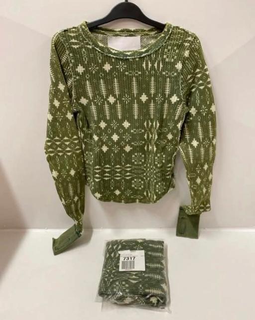 — Free People Pretty Little Thermal Green Top i