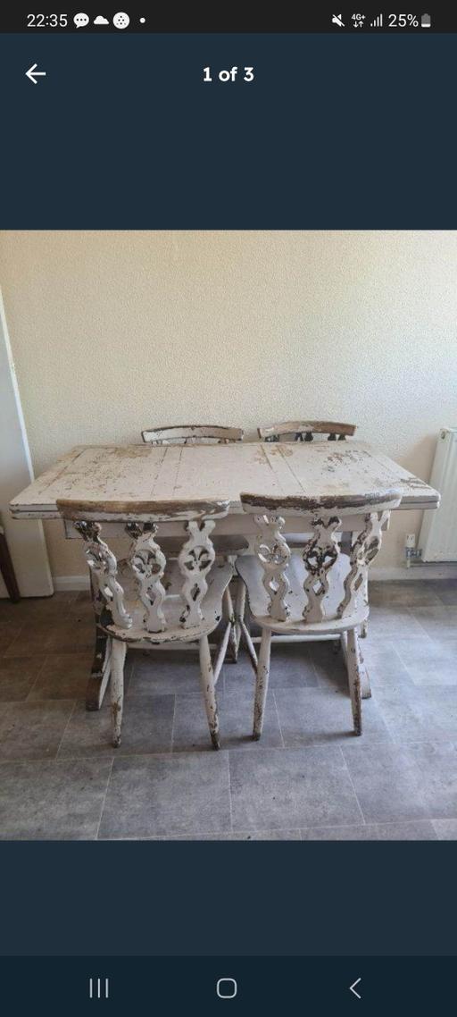  — Ercol extending dining table & 4 chairs