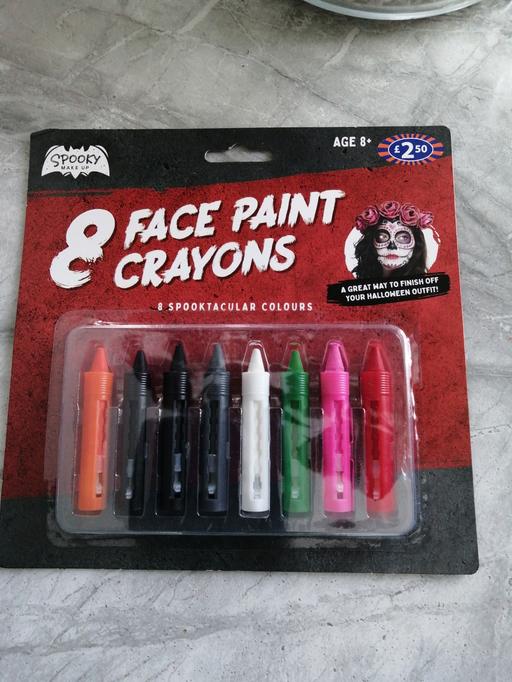  — 8 Face paint crayons  have 4   £1 each