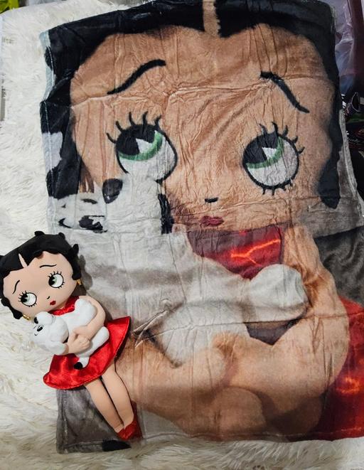 — ❤️bettyboop blanket and betty boop doll teddy