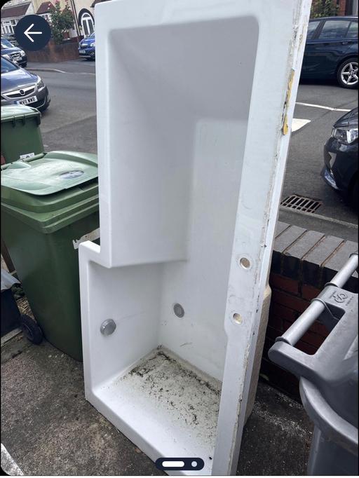  — Free White L shaped bath used few scratches