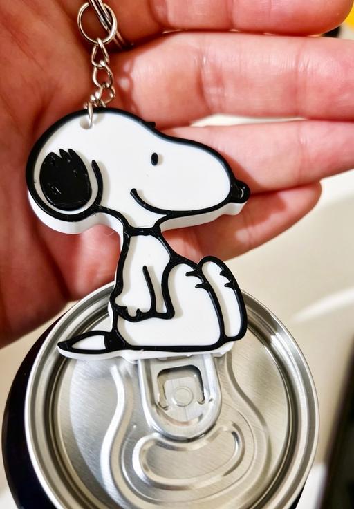  — Snoopy Keychain Bottle Opener 2 in 1
