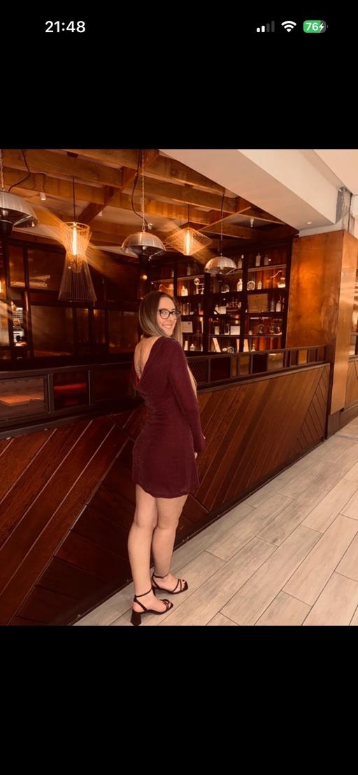  — Backless Sparkle Dress
