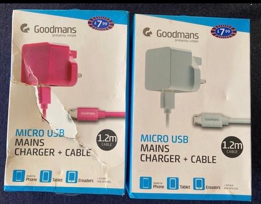  — Goodmans micro usb mains chargers