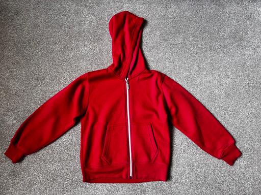  — Red zip hoodie 7-8 years