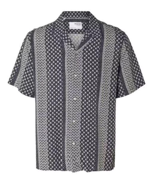  — SELECTED HOMME Vero Geometric Print Short Sle