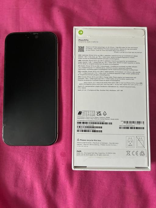  — iPhone 16 Pro 256GB Desert Titanium