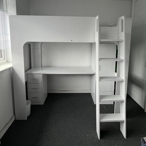  — Eden High Sleeper White Kids Bunk Bed