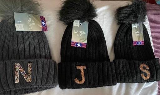  — Initial letter knitted hats