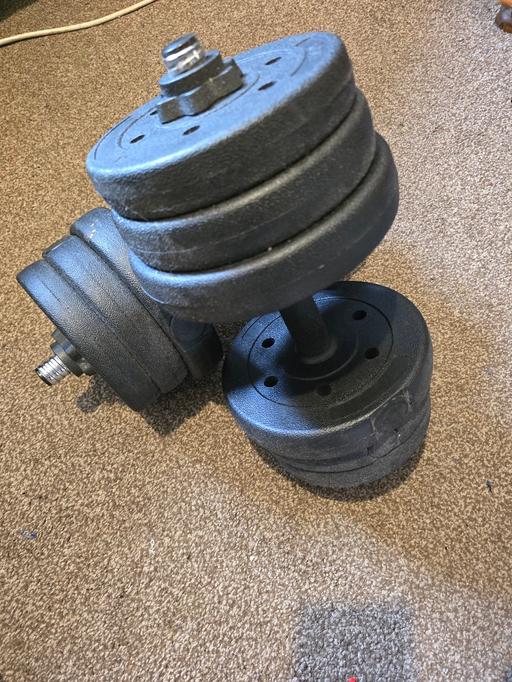  — Pair of 10kg Adjustable Dumbbells – 20kg Tota
