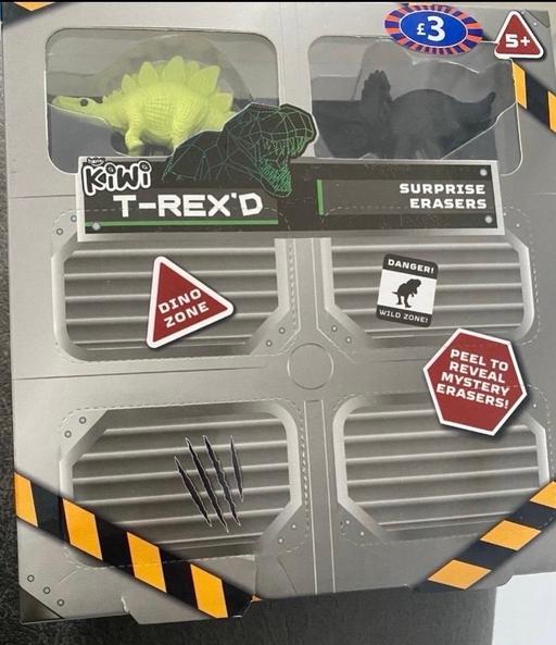  — Dinosaur erasers
