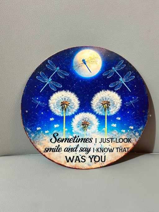  — Sentimental metal sign