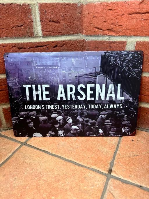  — The arsenal metal sign