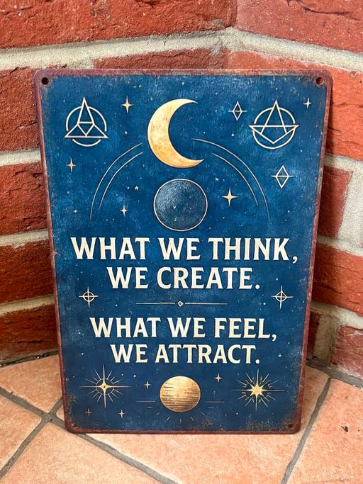  — What we think we create metal sign