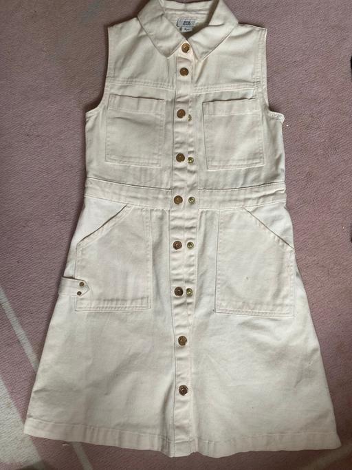  — River island - Cream denim dress