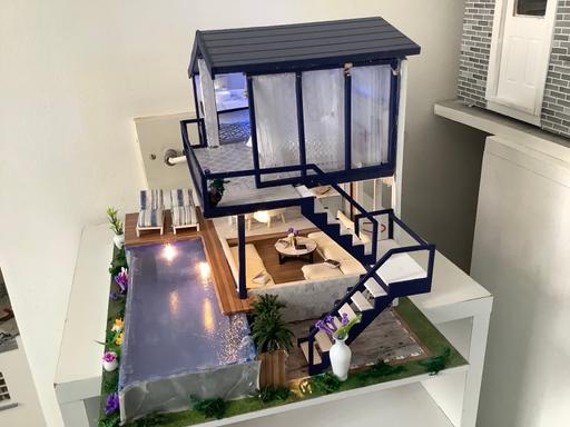  — Dolls house with pool