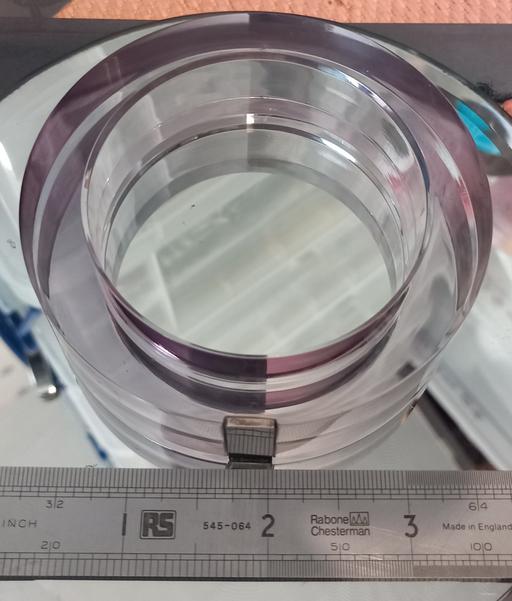  — Vintage Block Studio Purple Acrylic Bangle
