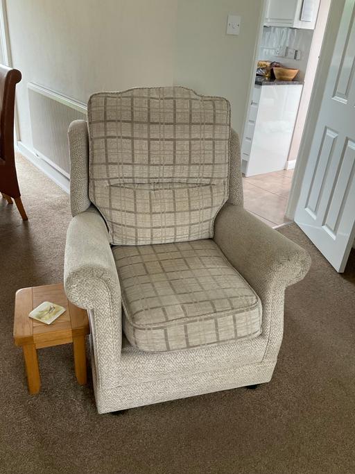  — Sofa chair and footstool