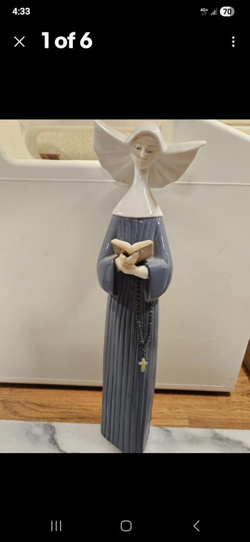  — Lladro Prayerful Moment Nun Figurine