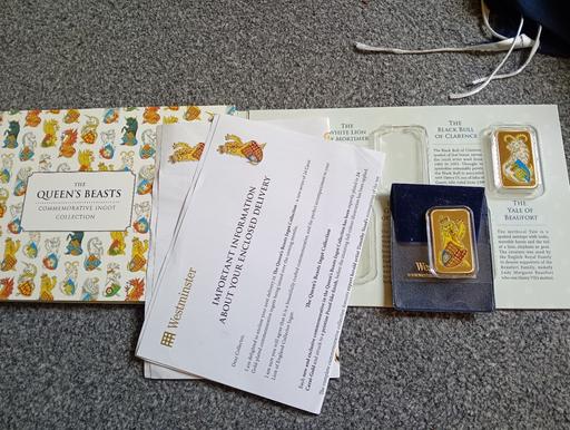  — queens beasts commemorative ingots