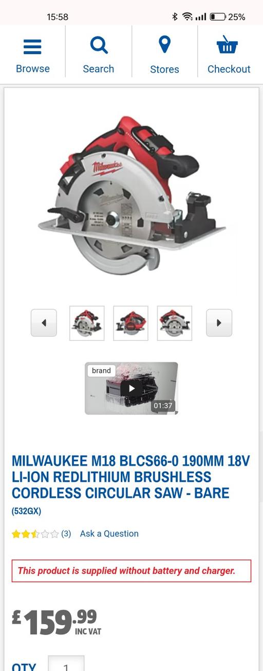  — circular saw