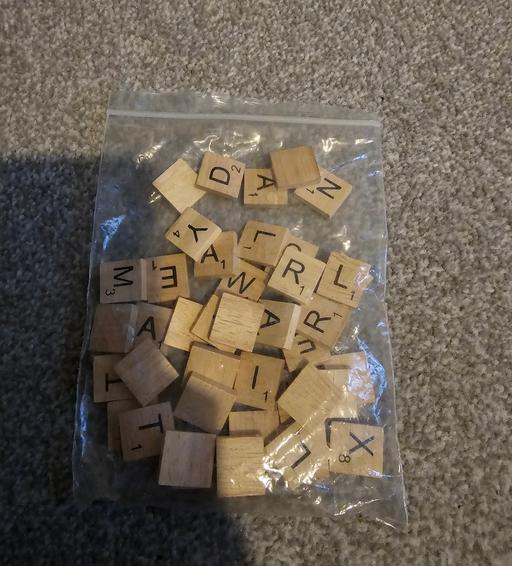  — Wooden scrabble/ craft tile letters