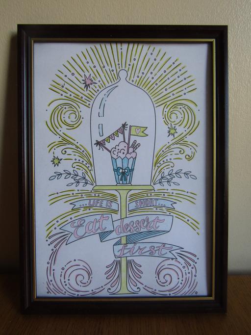  — Framed art print size A4