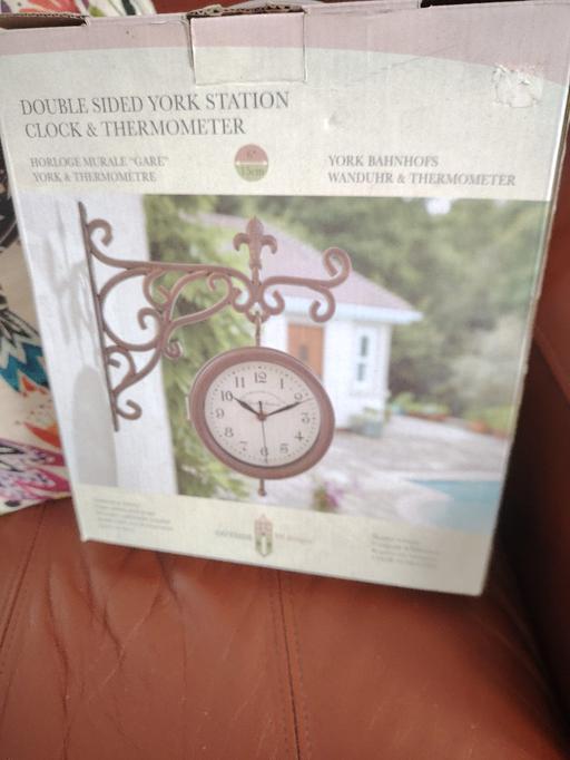  — Double sided York station clock